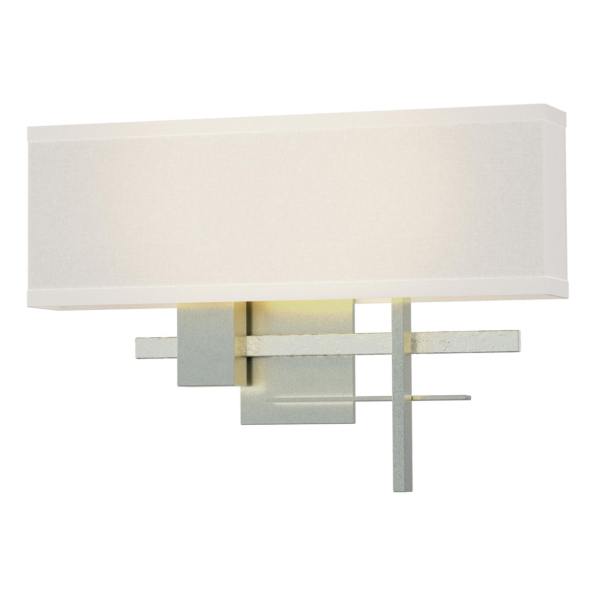 Hubbardton Forge 2014 Vintage Platinum Vintage Platinum Flax Shade (SE) Cosmo Sconce