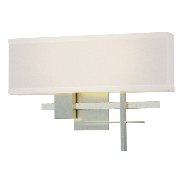 Hubbardton Forge 2014 Vintage Platinum Vintage Platinum Flax Shade (SE) Cosmo Sconce