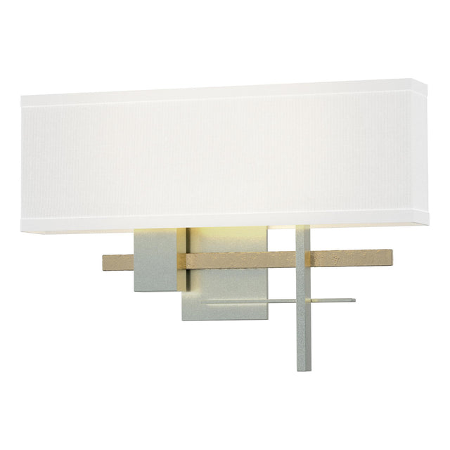 Hubbardton Forge 2014 Vintage Platinum Soft Gold Natural Anna Shade (SF) Cosmo Sconce