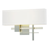 Hubbardton Forge 2014 Vintage Platinum Sterling Natural Anna Shade (SF) Cosmo Sconce