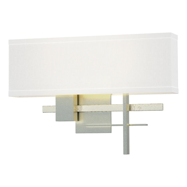 Hubbardton Forge 2014 Vintage Platinum Sterling Natural Anna Shade (SF) Cosmo Sconce