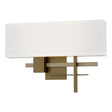 Hubbardton Forge 2014 Soft Gold Soft Gold Natural Anna Shade (SF) Cosmo Sconce