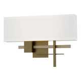 Hubbardton Forge 2014 Soft Gold Soft Gold Natural Anna Shade (SF) Cosmo Sconce