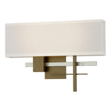 Hubbardton Forge 2014 Soft Gold Sterling Flax Shade (SE) Cosmo Sconce