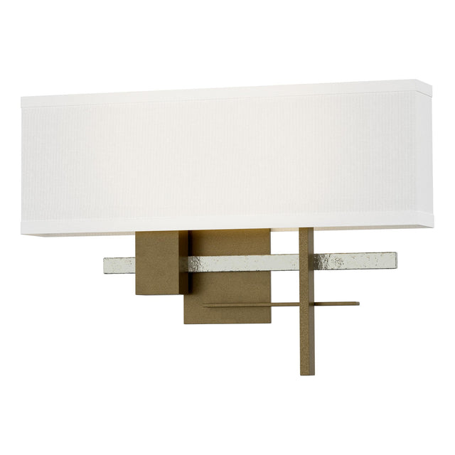 Hubbardton Forge 2014 Soft Gold Sterling Natural Anna Shade (SF) Cosmo Sconce