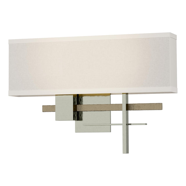 Hubbardton Forge 2014 Sterling Soft Gold Flax Shade (SE) Cosmo Sconce