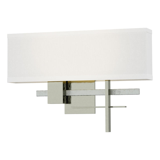 Hubbardton Forge 2014 Sterling Vintage Platinum Natural Anna Shade (SF) Cosmo Sconce