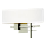 Hubbardton Forge 2014 Sterling Sterling Flax Shade (SE) Cosmo Sconce