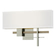 Hubbardton Forge 2014 Sterling Soft Gold Natural Anna Shade (SF) Cosmo Sconce