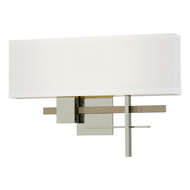 Hubbardton Forge 2014 Sterling Soft Gold Natural Anna Shade (SF) Cosmo Sconce