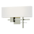 Hubbardton Forge 2014 Sterling Sterling Natural Anna Shade (SF) Cosmo Sconce