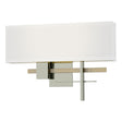 Hubbardton Forge 2014 Sterling Modern Brass Natural Anna Shade (SF) Cosmo Sconce