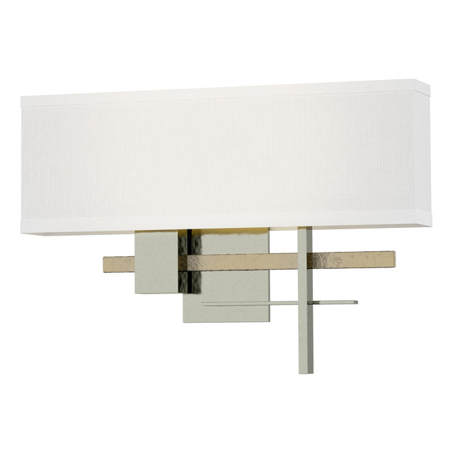 Hubbardton Forge 2014 Sterling Modern Brass Natural Anna Shade (SF) Cosmo Sconce