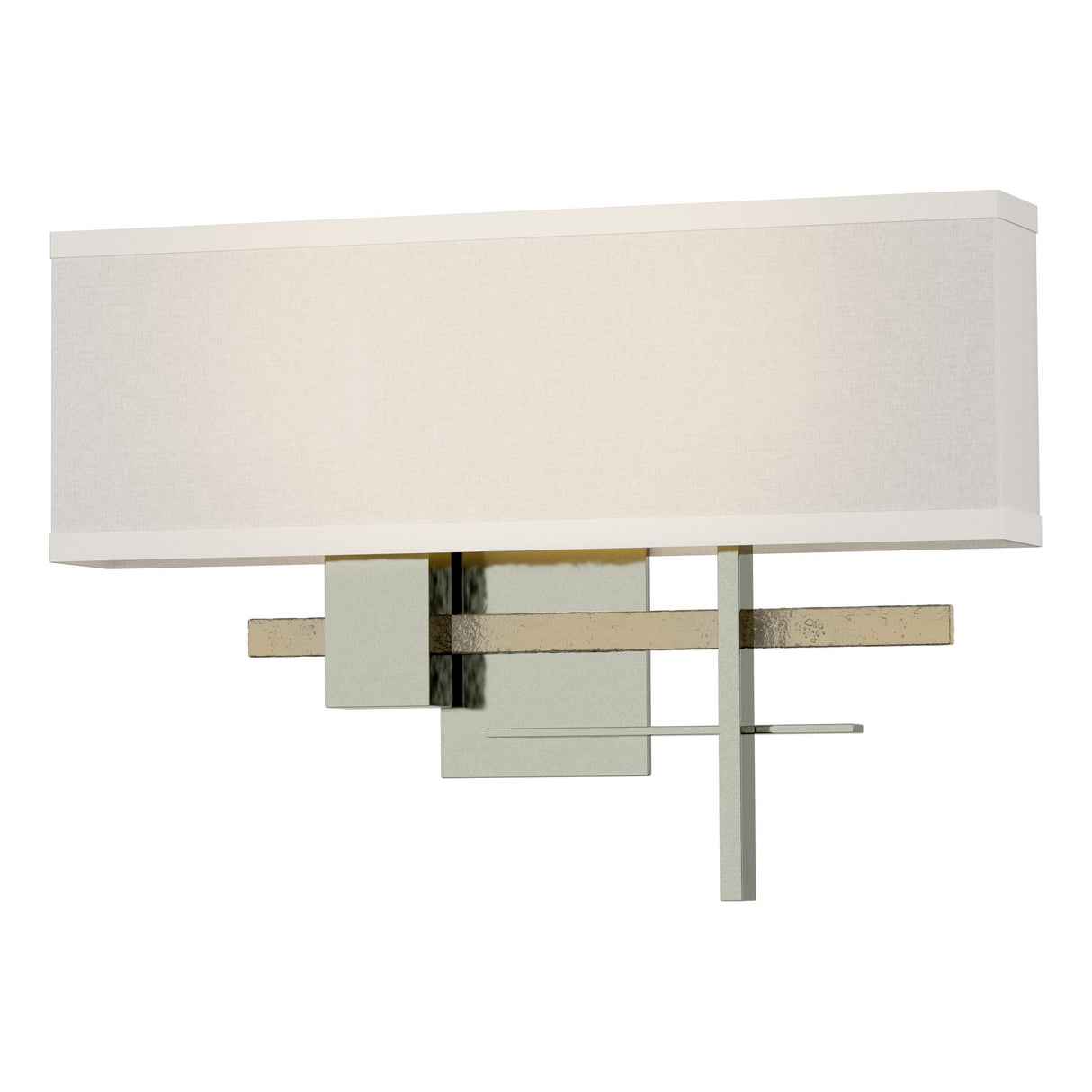 Hubbardton Forge 2014 Sterling Modern Brass Flax Shade (SE) Cosmo Sconce