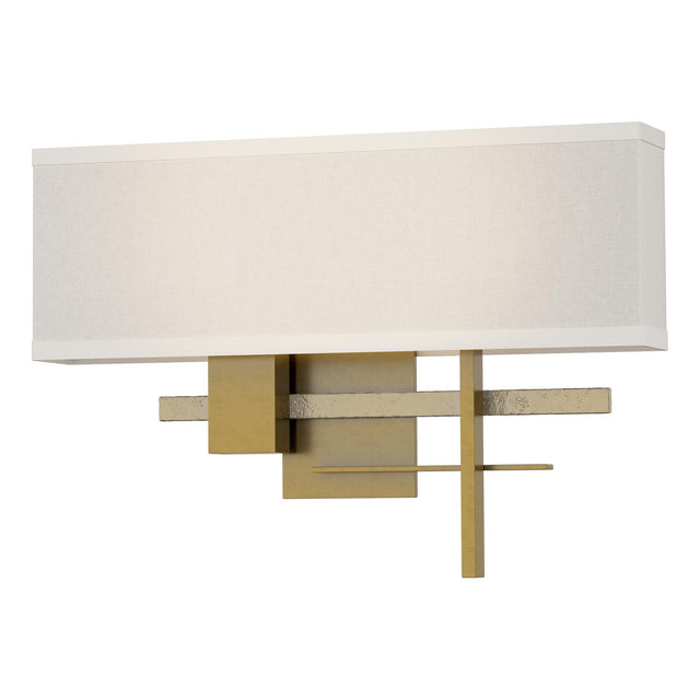 Hubbardton Forge 2014 Modern Brass Modern Brass Flax Shade (SE) Cosmo Sconce