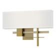 Hubbardton Forge 2014 Modern Brass Modern Brass Natural Anna Shade (SF) Cosmo Sconce