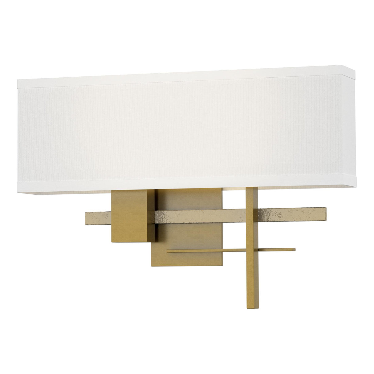 Hubbardton Forge 2014 Modern Brass Modern Brass Natural Anna Shade (SF) Cosmo Sconce