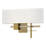 Hubbardton Forge 2014 Modern Brass Modern Brass Natural Anna Shade (SF) Cosmo Sconce