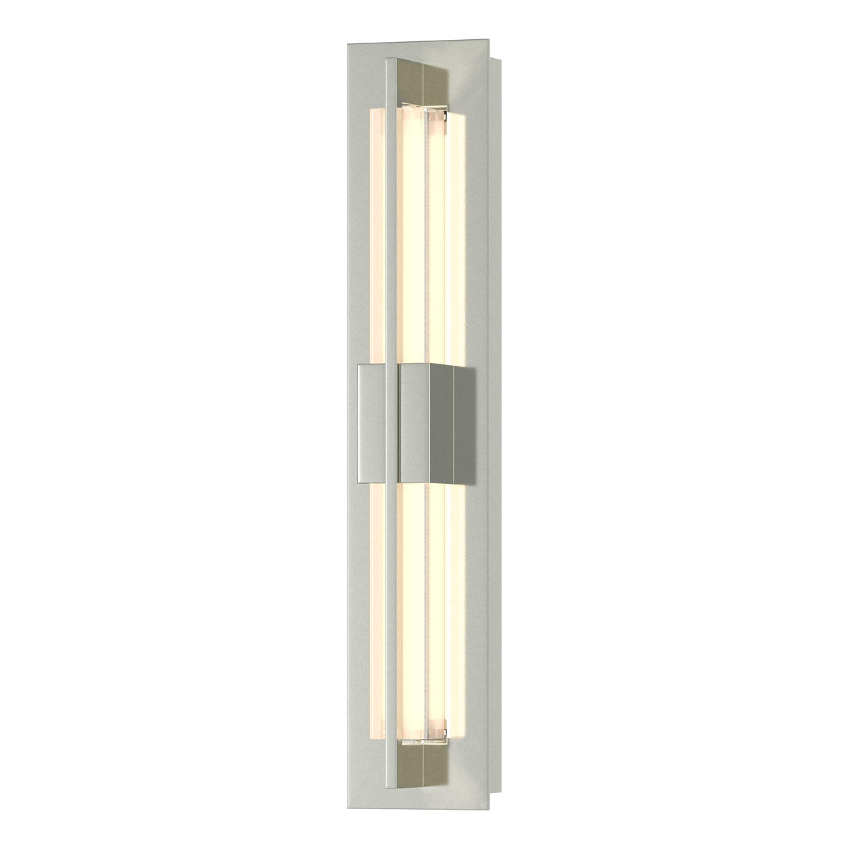 Hubbardton Forge 2014 Sterling Clear Glass (ZM) Double Axis Small Sconce
