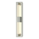 Hubbardton Forge 2014 Sterling Clear Glass (ZM) Double Axis Small Sconce