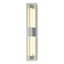 Hubbardton Forge 2014 Sterling Clear Glass (ZM) Double Axis Small Sconce