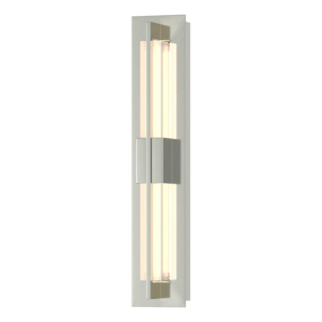 Hubbardton Forge 2014 Sterling Clear Glass (ZM) Double Axis Small Sconce