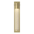 Hubbardton Forge 2013 Modern Brass Seeded Clear Glass (II) Airis Sconce