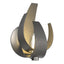 Hubbardton Forge 2012 Black Clear Glass with Frosted Diffuser (YE) Corona Sconce