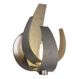 Hubbardton Forge 2012 Oil Rubbed Bronze Clear Glass with Frosted Diffuser (YE) Corona Sconce