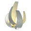 Hubbardton Forge 2012 Vintage Platinum Clear Glass with Frosted Diffuser (YE) Corona Sconce