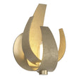 Hubbardton Forge 2012 Soft Gold Clear Glass with Frosted Diffuser (YE) Corona Sconce
