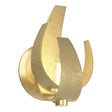 Hubbardton Forge 2012 Modern Brass Clear Glass with Frosted Diffuser (YE) Corona Sconce