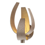 Hubbardton Forge 2014 Bronze Clear Glass with Frosted Diffuser (YE) Corona Large Sconce