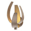Hubbardton Forge 2014 Bronze Clear Glass with Frosted Diffuser (YE) Corona Large Sconce