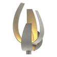 Hubbardton Forge 2014 Natural Iron Clear Glass with Frosted Diffuser (YE) Corona Large Sconce