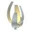 Hubbardton Forge 2014 Vintage Platinum Clear Glass with Frosted Diffuser (YE) Corona Large Sconce