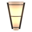 Hubbardton Forge 2001 Dark Smoke Opal Glass (GG) Suspended Half Cone Sconce