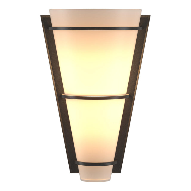 Hubbardton Forge 2001 Dark Smoke Opal Glass (GG) Suspended Half Cone Sconce