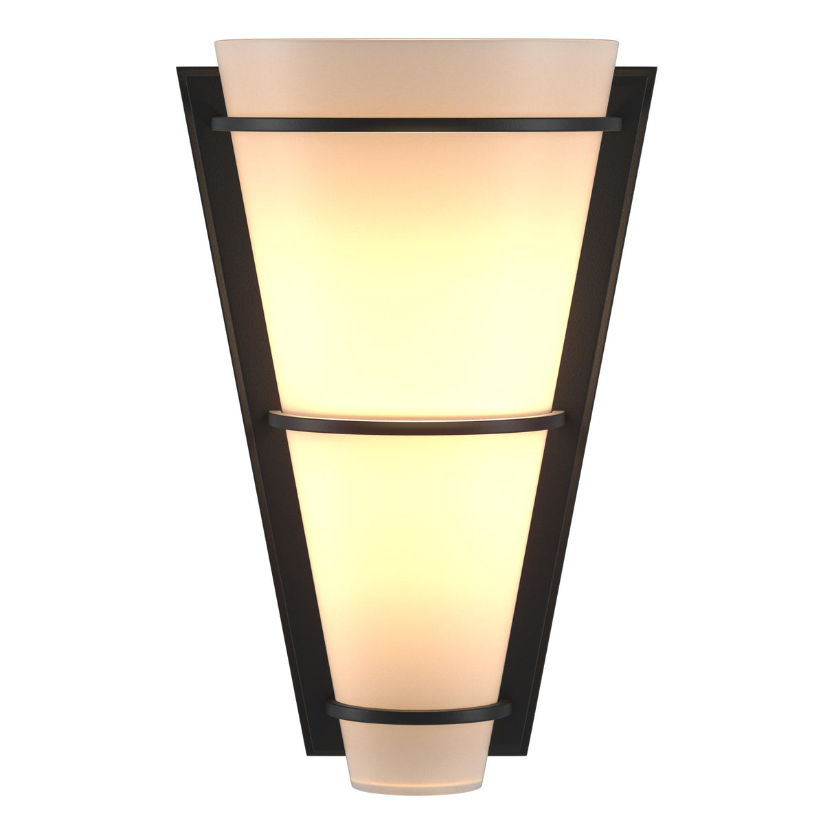 Hubbardton Forge 2001 Black Opal Glass (GG) Suspended Half Cone Sconce