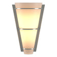 Hubbardton Forge 2001 Vintage Platinum Opal Glass (GG) Suspended Half Cone Sconce