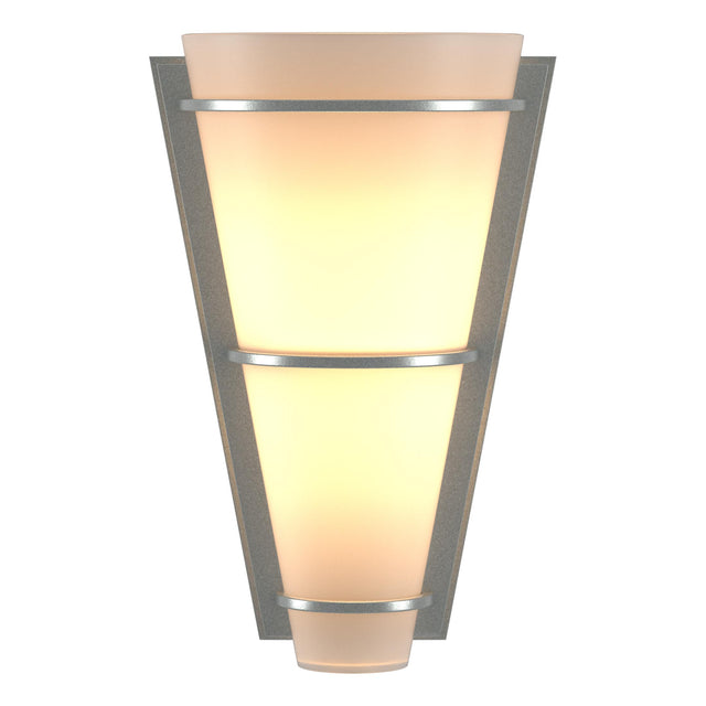Hubbardton Forge 2001 Vintage Platinum Opal Glass (GG) Suspended Half Cone Sconce