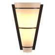 Hubbardton Forge 2001 Oil Rubbed Bronze Opal Glass (GG) Suspended Half Cone Sconce