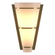 Hubbardton Forge 2001 Modern Brass Opal Glass (GG) Suspended Half Cone Sconce