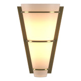 Hubbardton Forge 2001 Modern Brass Opal Glass (GG) Suspended Half Cone Sconce