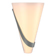 Hubbardton Forge 2004 Vintage Platinum Opal Glass (GG) Left Half Cone Sconce