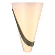 Hubbardton Forge 2004 Soft Gold Opal Glass (GG) Left Half Cone Sconce