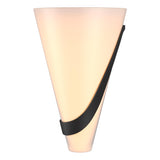Hubbardton Forge 2004 Black Opal Glass (GG) Right Half Cone Sconce
