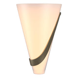 Hubbardton Forge 2004 Soft Gold Opal Glass (GG) Right Half Cone Sconce