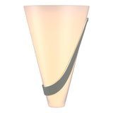 Hubbardton Forge 2004 Sterling Opal Glass (GG) Right Half Cone Sconce