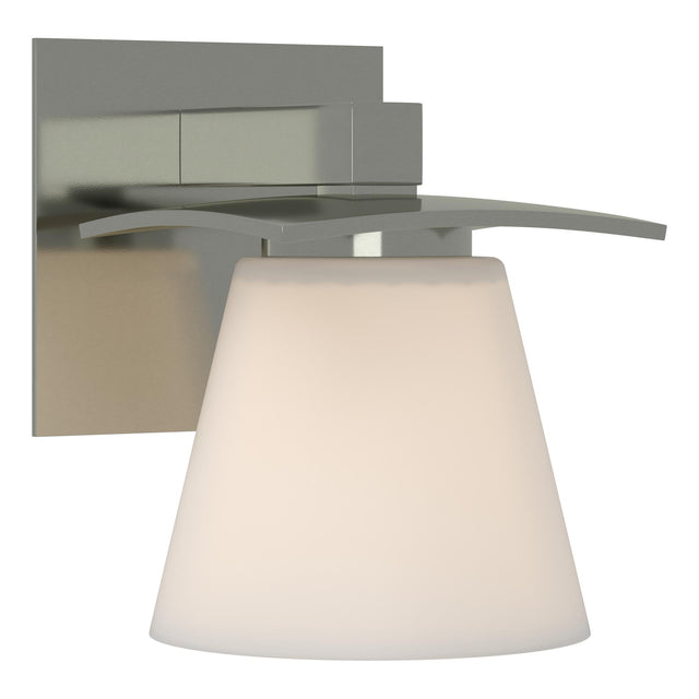 Hubbardton Forge 2010 Sterling Opal Glass (GG) Wren 1 Light Sconce